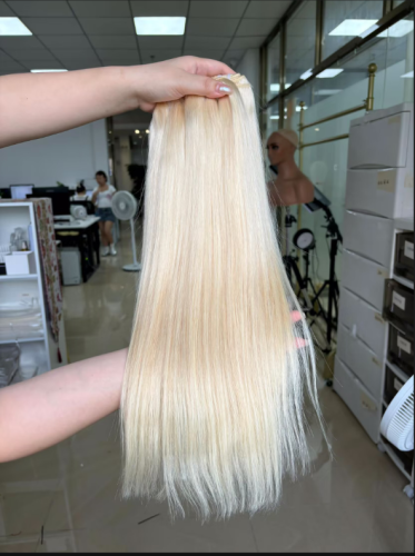 Raw Russian blonde bundles one donor hair hair