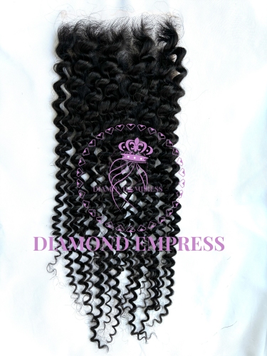 Kinky Curly HD 5x5 Closure Top quality hair Pre-Plucked