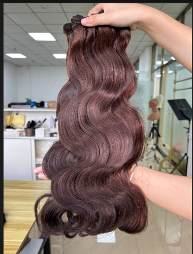 Top Quality Brown color Straight and Body wave Bundles