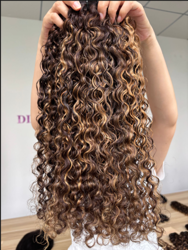 #4/27 Color Burmese curly Bundles
