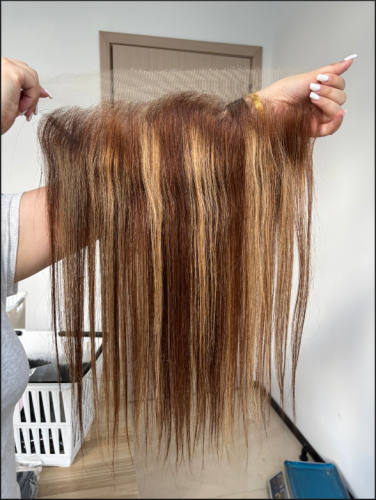 highlight color 4/27 color HD 13X4 Frontal Top quality hair Pre-Plucked