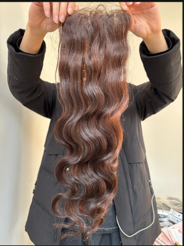 Brown color 4/ color HD 5x5 Closure Top quality hair Pre-Plucked