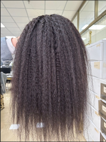 HD 5X5 AND HD 4X4 Lace Kinky Straight Closure wig Top quality hair Pre-Plucked lace full cuticle aligned same direction