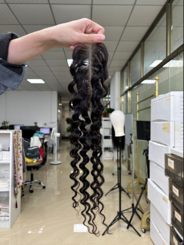 Deep wave HD Lace 2x6 Closure Top quality hair Pre-Plucked