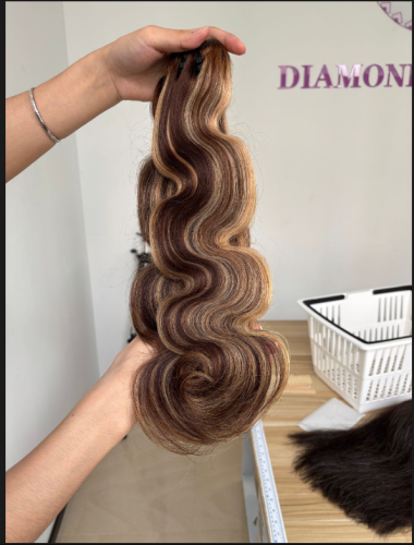 highlight blonde hair Body wave