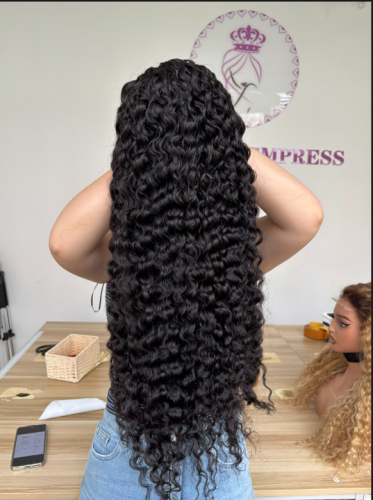 Half Wig Top quality Burmese hair Pre-Plucked lace full cuticle aligned same direction