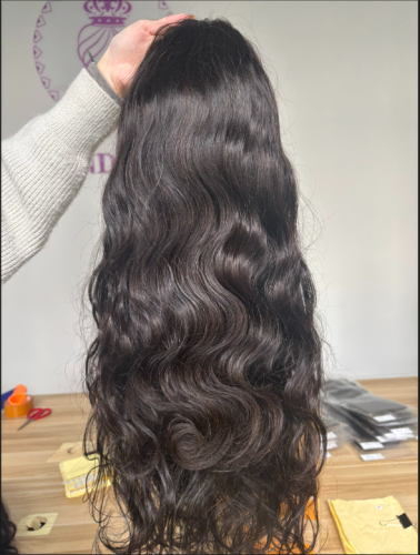 Half Wig Top quality Body wave hair Pre-Plucked lace full cuticle aligned same direction
