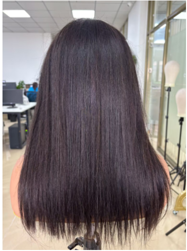 Half Wig Top quality Straight hair Pre-Plucked lace full cuticle aligned same direction