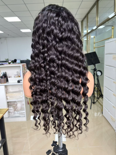 Loose deep wave HD 4x4 and 5x5 Closure wig Top quality hair Pre-Plucked lace full cuticle aligned same direction