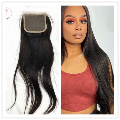 Raw hair Straight HD Lace 5x5 Closure Top quality hair Pre-Plucked
