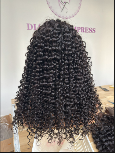 HD Lace Deep curly 4x4 and 5x5 Closure wig Top quality hair Pre-Plucked lace full cuticle aligned same direction