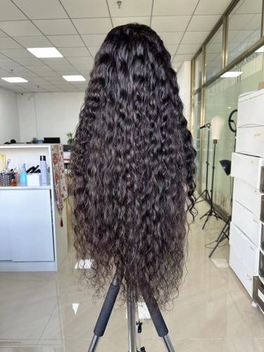 HD Lace 13x4 Natural wave Frontal Wig Top quality hair Pre-Plucked lace full cuticle aligned same direction