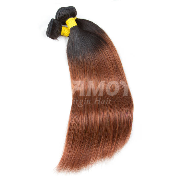 Amoy Virgin Hair 3pcs ombre hair bundles 1b/30 Straight/Body Wave