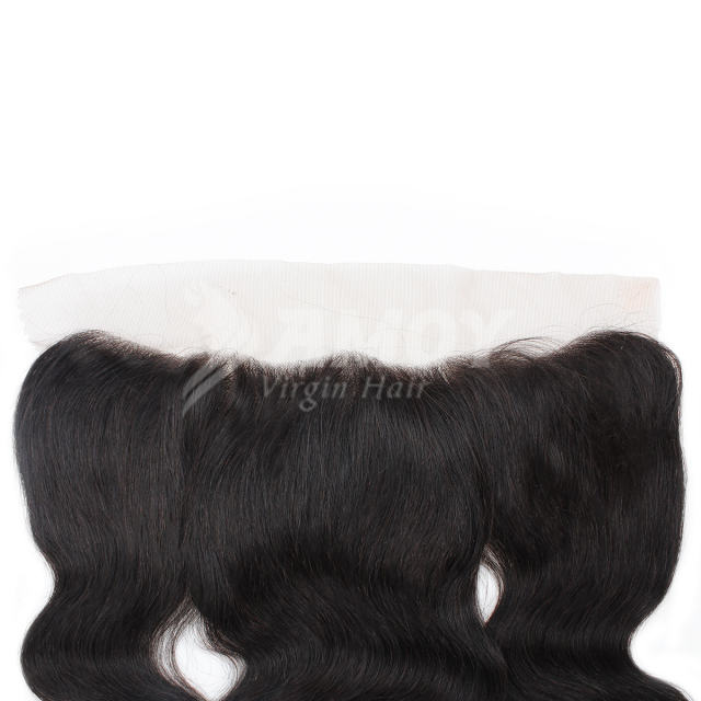 Amoy Virgin Hair Body Wave 8A Remy Hair 4 Bundles with 13*4 Lace Frontal