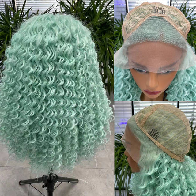 Lace Frontal Synthetic Wigs ,150% Density|3x2.5-3 Lace Cap with Natural Hairline|24 Inches deep curly|for Women all occasions