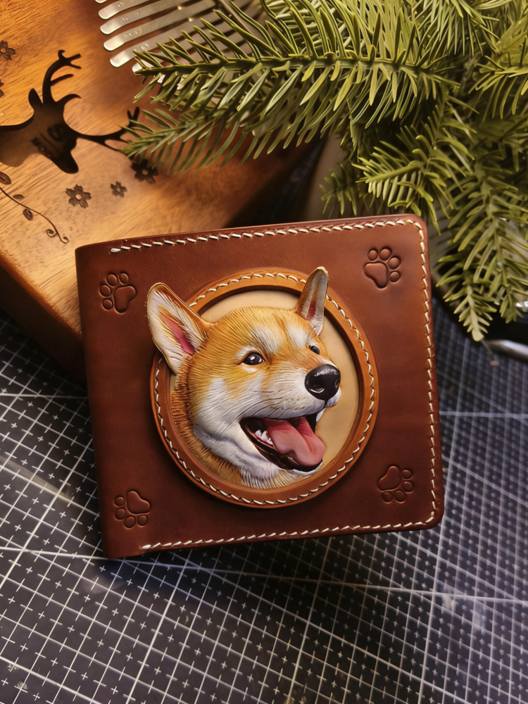 Luckypeti Custom Leather Pets Portrait Wallet