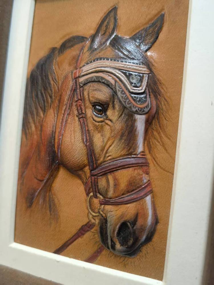 Luckypeti Custom Leather Horse Portrait Frame