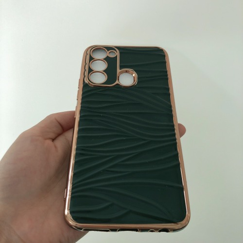 New Design Electroplated TPU phone case manufacturer wholesale TPU+SILICONE mobile phone back cover TECNO CAMON18 PREMIER