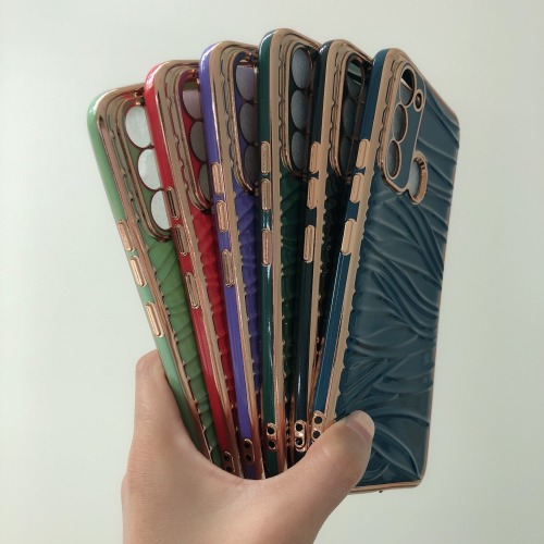 New Design Electroplated TPU Phone Case TECNO CAMON18 Ripple silicone phone case manufacturer wholesale TPU+SILICONE mobile phone case Shockproof Back Cover