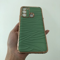 New Design Electroplated TPU phone case manufacturer wholesale TPU+SILICONE mobile phone back cover TECNO CAMON18 PREMIER