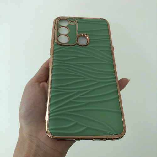 New Design Electroplated TPU phone case manufacturer wholesale TPU+SILICONE mobile phone back cover TECNO CAMON18 PREMIER