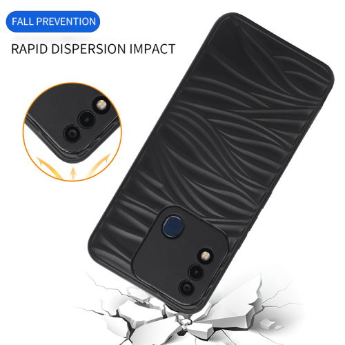 Suitable SAM A50S Ripple silicone phone cover SAM A50 anti-drop TPU+SILICONE Shockproof phone case manufacturer