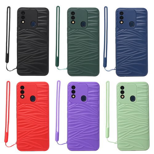 Suitable SAM A50S Ripple silicone phone cover SAM A50 anti-drop TPU+SILICONE Shockproof phone case manufacturer