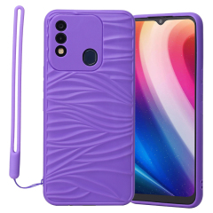 Suitable SAM A50S Ripple silicone phone cover SAM A50 anti-drop TPU+SILICONE Shockproof phone case manufacturer