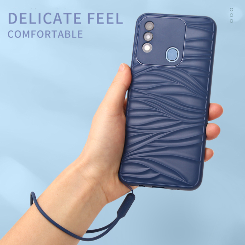 Suitable SAM A50S Ripple silicone phone cover SAM A50 anti-drop TPU+SILICONE Shockproof phone case manufacturer