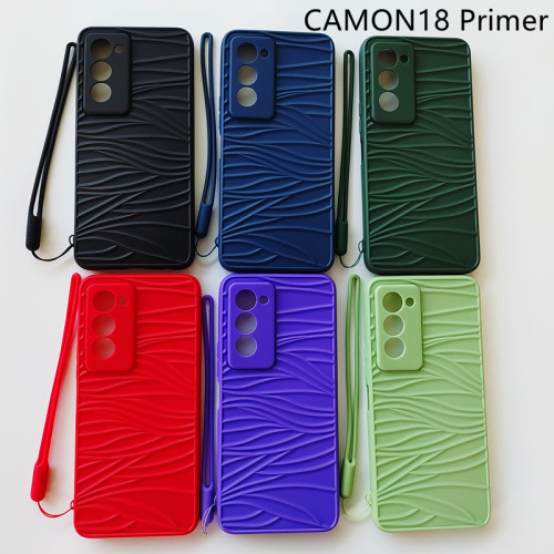 FOR TECNO Camon18i/CG6 Ripple silicone phone case camon18 CAMON18 premier anti-drop TPU+SILICONE mobile phone case manufacturer