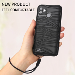 Tecno Pova neo/LE6 POP5lte POP4LTE Ripple silicone phone caseanti-drop TPU+SILICONE mobile phone case manufacturer