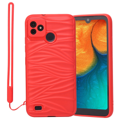 TECNO POP5 Pro Ripple silicone phone case new design TPU+SILICONE mobile phone case manufacturer