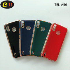 E11 the factory wholesale ElectroPlated TPU material back cover itel A56 fashion pure color Phone Case