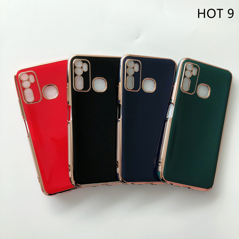 New fashion wholesale EP TPU material back cover FOR INF HOT 9 pure color Phone Case