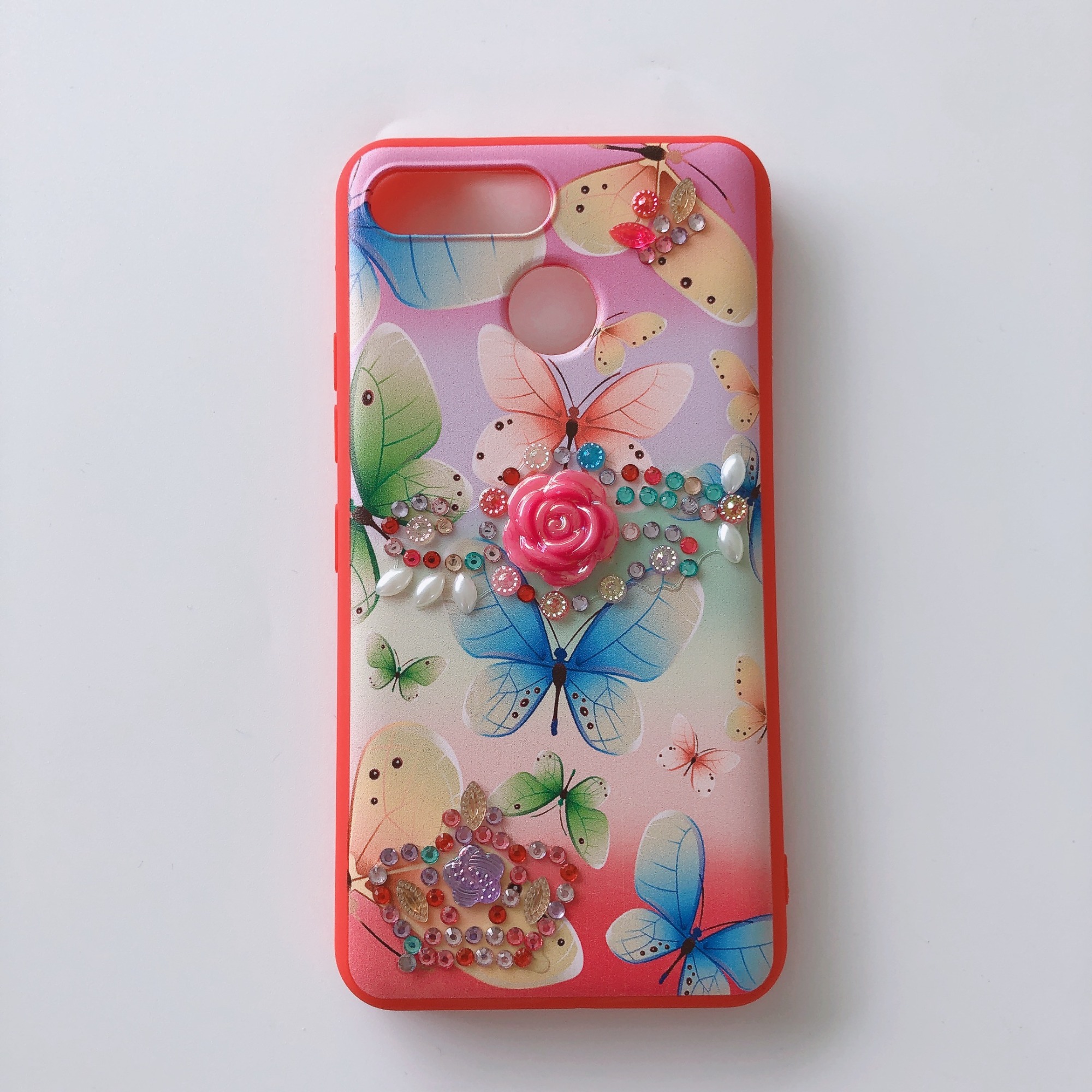 New Design Crystal Real Dry Flower with diamond Phone Case for itel s15 p15