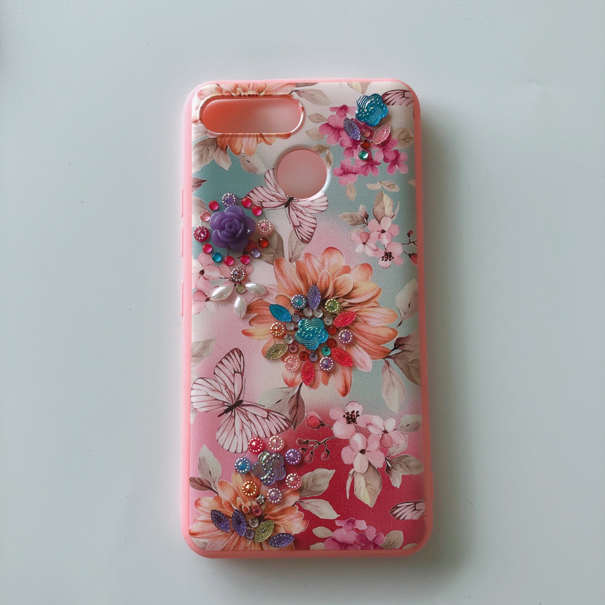 New Design Crystal Real Dry Flower with diamond Phone Case for itel s15 p15