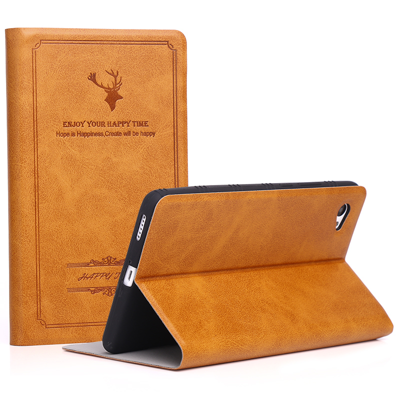 Manufacture back cover PU anti-fall case Hppy Time Book cover for itel W7002