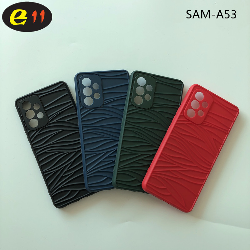 Fashion Manufacturer HOT SALES Wholesale Shockproof Ripple Silicone Cover For SAM A53