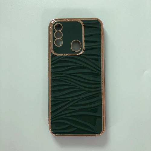 New Fashion Factory Wholesale Electroplate Ripple SiliconeTPU Back Cover For ITEL P17 PRO Phone Case