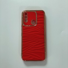 New Fashion Factory Wholesale Electroplate Ripple SiliconeTPU Back Cover For ITEL P17 PRO Phone Case
