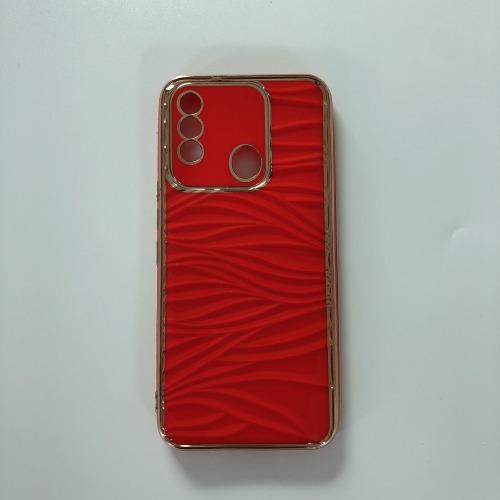 New Fashion Factory Wholesale Electroplate Ripple SiliconeTPU Back Cover For ITEL P17 PRO Phone Case