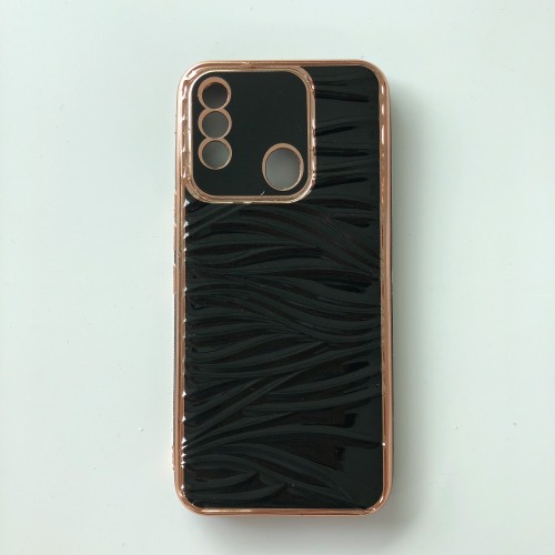New Fashion Factory Wholesale Electroplate Ripple SiliconeTPU Back Cover For ITEL P17 PRO Phone Case
