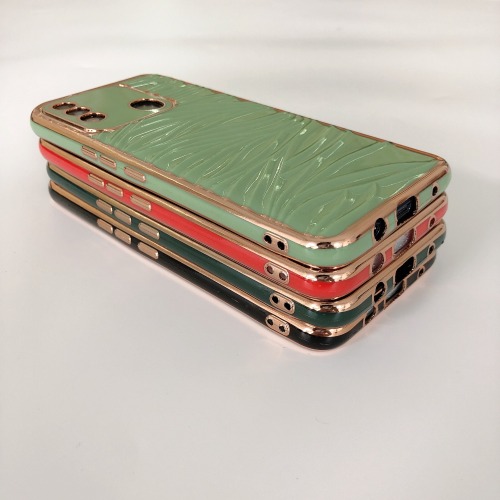 New Fashion Factory Wholesale Electroplate Ripple SiliconeTPU Back Cover For ITEL P17 PRO Phone Case