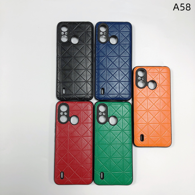 Leather Back Cover Wholesale Phone Accessories Tecno Spark5 Air Spark4 Kb7 Phone Cases