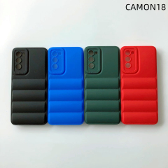 Hot Selling Wholesale 3d Soft Cloth Winter Puffer Case for tecno camon18i camon18p phone Cases