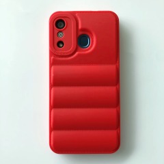 Hot Selling Wholesale Women 3d Soft Cloth Winter Puffer Case For itel p17 p17pro A27 A49 phone Cases