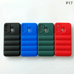 Hot Selling Wholesale Women 3d Soft Cloth Winter Puffer Case For itel p17 p17pro A27 A49 phone Cases
