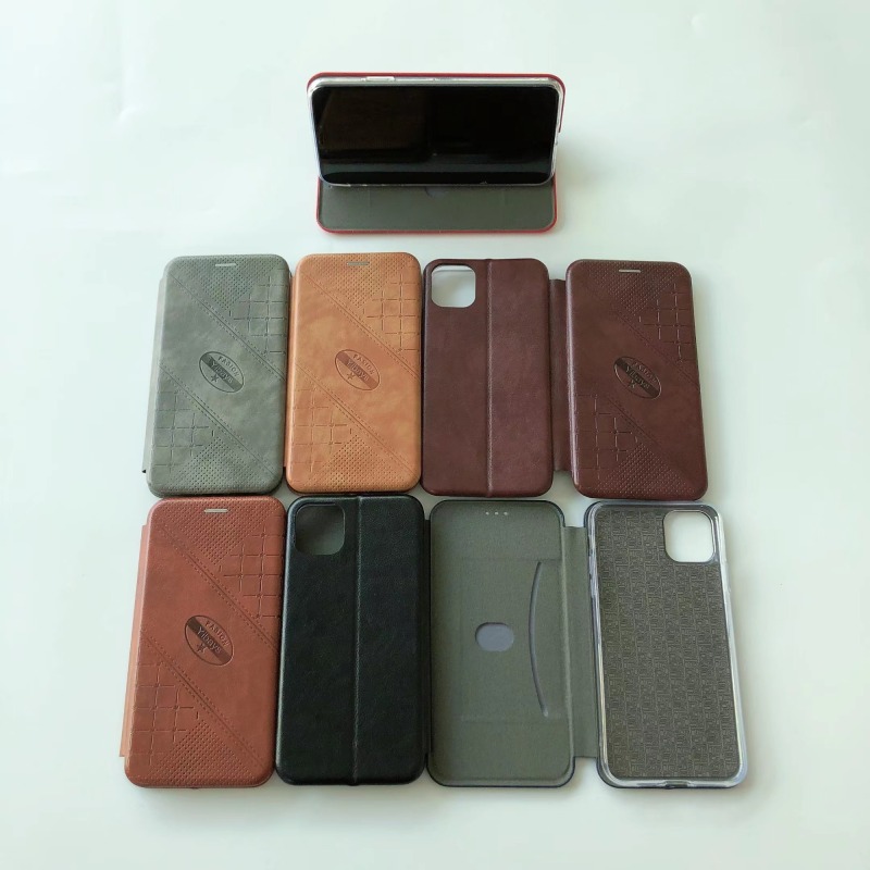 High Quality PU Leather phone Case For i Phone 13 13Pro Max Mini X XS XR 7 8 Plus Flip Phone Cover