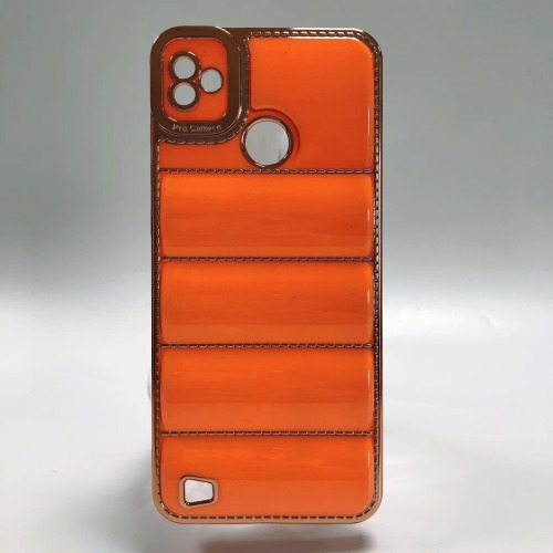 Electroplating Hot fashion Down jacket TPU back cover for ITEL p38 p17 a48 a58 phone case