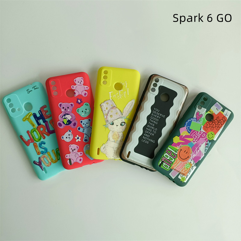 Manufacturer Fancy TPU Back Cover Soft Material Suitable tecno SPARK 8T pop6 go camon18pro Phone Case